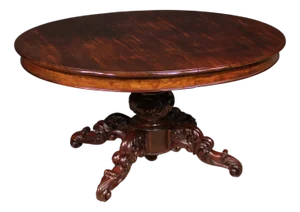 Antique Extendable Mahogany Table, 1880