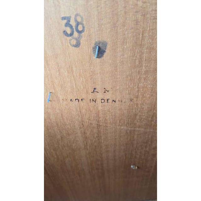 Mid-Century Modern Large Vintage Mid-Century Modern Teak Dining Table With Leaf For Sale - Image 3 of 3