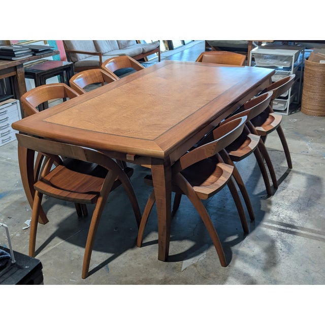 2006 Berkeley Mills Zama Dining Table and Eight Lambda Chairs - 9 Pieces For Sale - Image 10 of 10