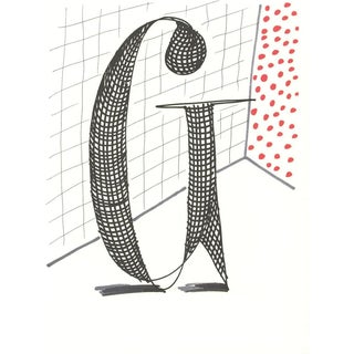 David Hockney, G from Hockneys Alphabet, Lithograph, Framed For Sale