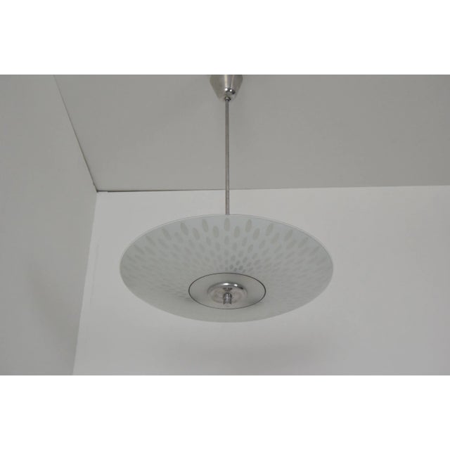 Glass Pendant Lamp from Napako, 1970s For Sale - Image 3 of 11