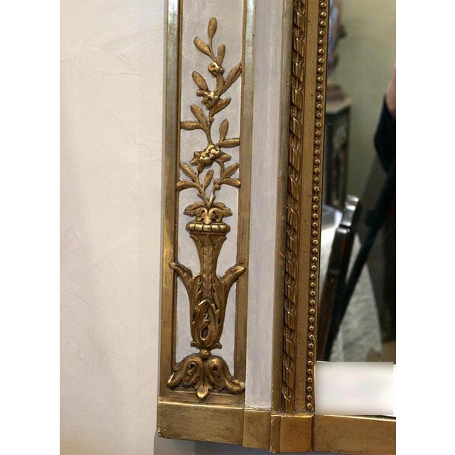 19th Century Louis XVI Trumeau Mirror For Sale - Image 4 of 5