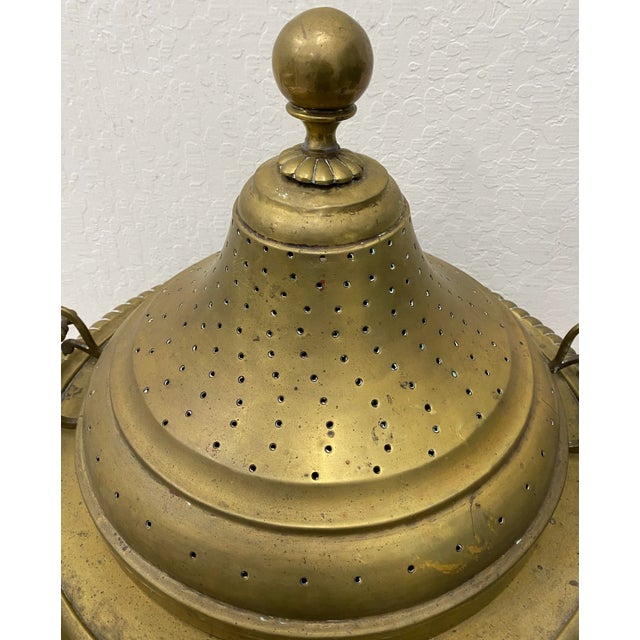 Turkish 19th Century Brass Brazier W/ Skewers For Sale - Image 3 of 7