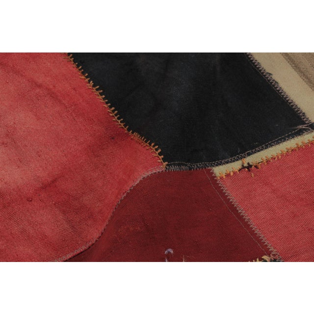 Textile Vintage Turkish Patchwork Rug With Multicolor Geometric Design - Rug & Kilim For Sale - Image 7 of 10