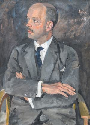 Ignaz Kaufmann, Portrait of a Gentleman, 1925, Oil Painting on Canvas, Framed