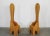 Mid-Century Modern Fratina High Chairs in Pine by Mario Ceroli for Poltronova, 1972, Set of 8 For Sale - Image 3 of 8