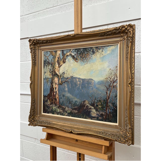 Three Sisters in Blue Mountains, New South Wales Australia by Australian Artist 1962 For Sale - Image 14 of 18