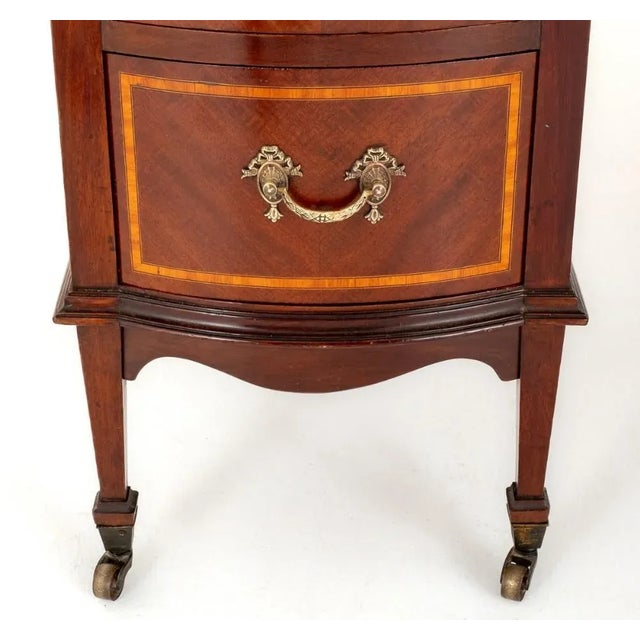 Metal Regency Writing Desk in Mahogany, 1880s For Sale - Image 7 of 8