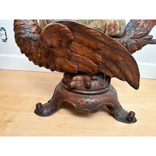 French Early 19th Century Antique Hand Carved French Bird Vanity Chair For Sale - Image 3 of 11