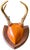 A striking piece of American sporting décor, this sculptural deer antler trophy mount was handcrafted by artist Karl E....
