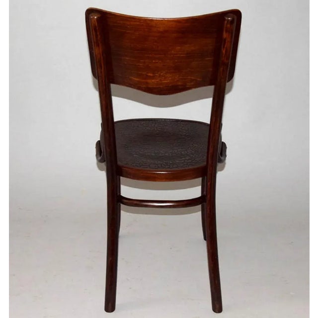 Vintage Polish Dining Chairs from Fabryka Mebli Gyetych Jozef Mintzis Ka. W. Radomsko, 1920s, Set of 4 For Sale - Image 3 of 12