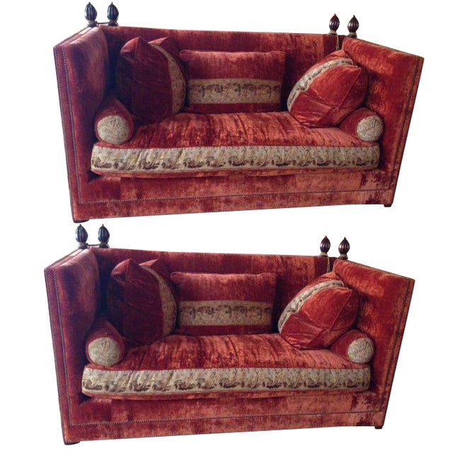 Custom Knole Sofas a Pair Chairish
