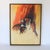 Mid-Century Modern Vintage Framed Tiger Painting on Board For Sale - Image 3 of 12