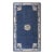 1880s Royal Blue Antique Dragon Greek Key Chinese Peking Qing Dynasty Rug For Sale