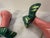 Vintage Hand-Painted Ceramic Palm Tree Salt and Pepper Shakers, a Pair For Sale In Phoenix - Image 6 of 9