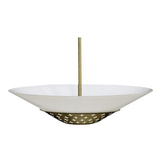 Mid-Century Scandi Modern Swedish Hans Bergström for Ateljé Lyktan Hanging Ceiling Lamp / Pendant Light For Sale