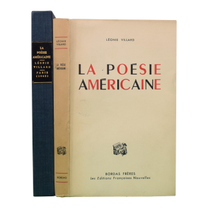 "La Poesie Americaine" 1945 Villard, Leonie