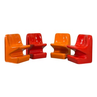 Bau Model Chairs by Isao Hosoe for Bilumen, 1970s, Set of 4 For Sale