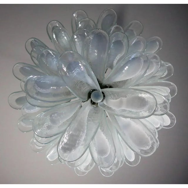 Italian Murano Glass Petal Chandeliers, Set of 2 For Sale - Image 6 of 13