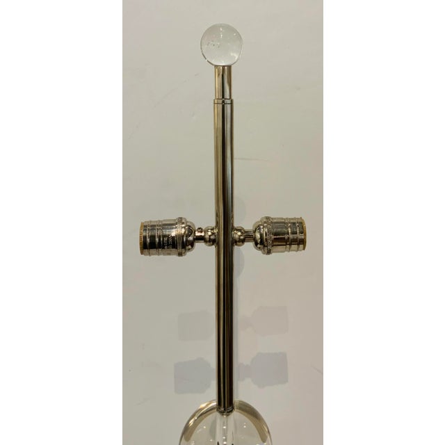 Global Views Global Views Modern Crystal Column Table Lamp For Sale - Image 4 of 5