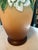 Ceramic Roseville Pottery Gardenia Floor Vase "690-16" Tan / Brown ca.1950 - Stunning! For Sale - Image 7 of 8