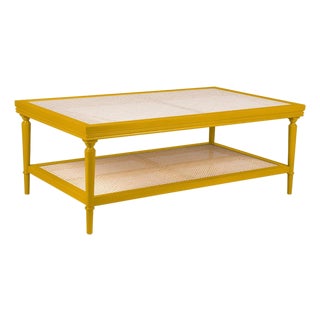 Mustard Gaia Coffee Table by Ceraudo For Sale