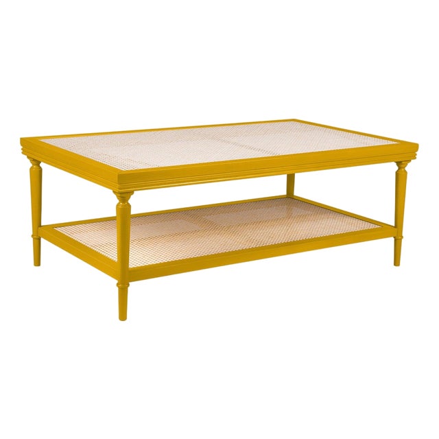 Mustard Gaia Coffee Table by Ceraudo For Sale