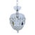 Antique Crystal Basket-Style Pendant Chandelier For Sale