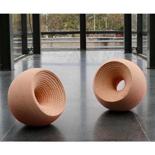 Eye balls of the corpus archetypus sculptural object by caspi ceramics nl dimensions: w 30 x d 30 x h 30 cm. Materials:...