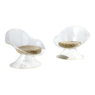 Daffodil Lounge Chairs by Erwin & Estelle Laverne - a Pair For Sale