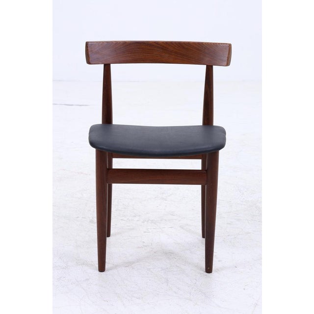 Mid-Century Danish Round Extendable Dining Table and Chairs in Teak by Hans Olsen for Frem Røjle, 1960s, Set of 5 For Sale - Image 10 of 18