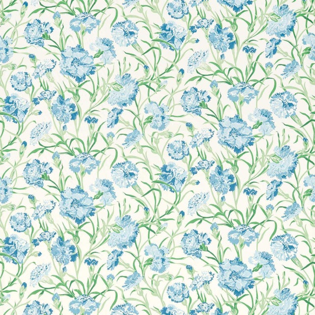 Harlequin Fleur de Joie Fabric in Sky/Forest - a Sample For Sale