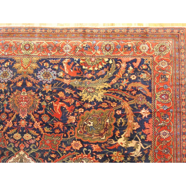 Traditional Antique Ferahan Oriental Rug, in Room size, with Palmettes For Sale - Image 3 of 12