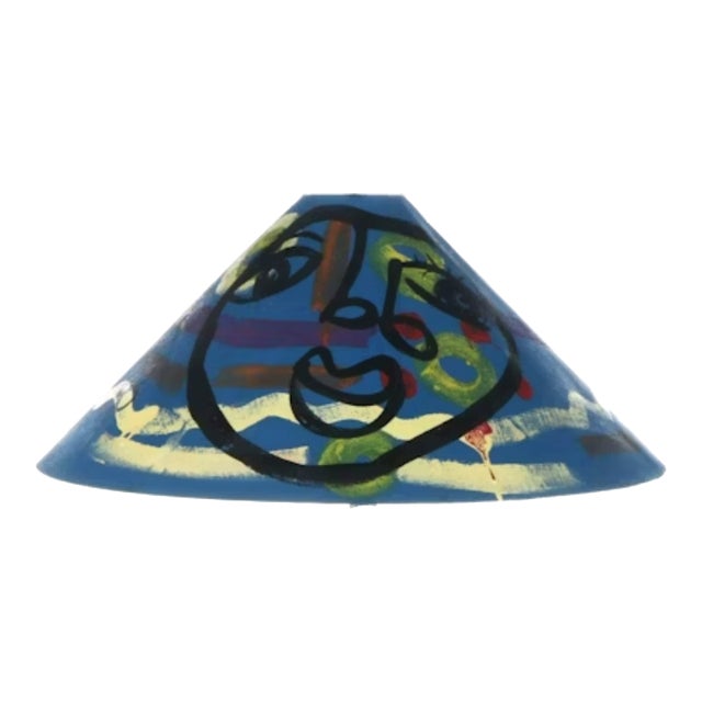 Peter Keil Original Painted Lampshade 1970s For Sale