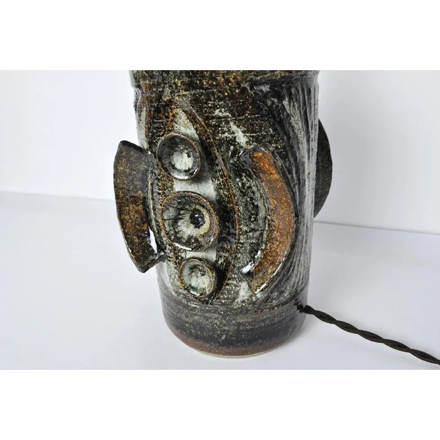 Ceramic Table Lamp with Sculpturel Abstract Expression from Søholm For Sale - Image 8 of 12