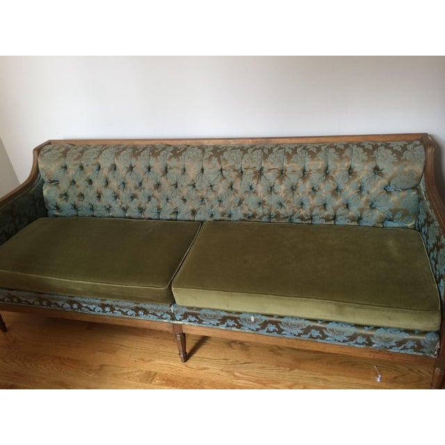 1940's Velvet Sofa For Sale - Image 16 of 17