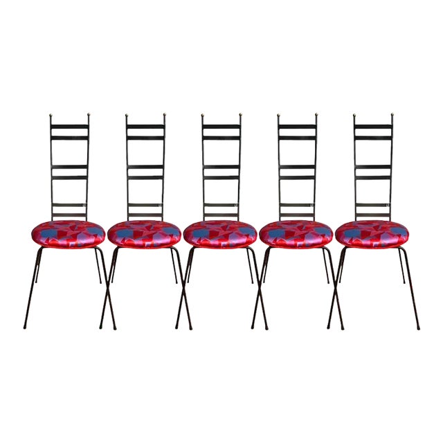 1960s Vintage Ironmasters Chairs, Set of 5 For Sale