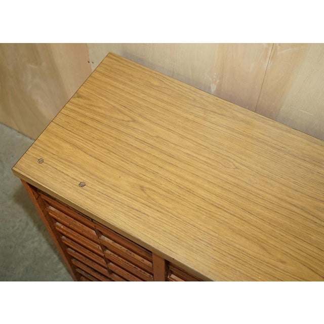 Brown Antique Industrial Metal Workers Chest of Drawers for Screws Nuts & Bolts For Sale - Image 8 of 16