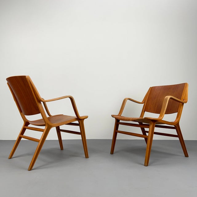 Tan HM11 AX Chairs by Peter Hvidt & Orla Mølgaard-Nielsen for Fritz Hansen, Denmark, 1960s, Set of 2 For Sale - Image 8 of 14