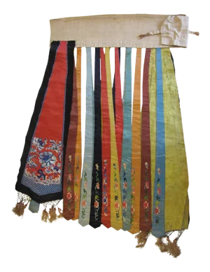 19th Century Chinese Embroidered Wedding Skirt