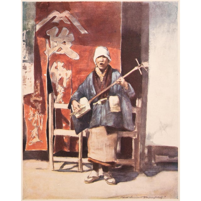 1901 Mortimer Menpes, "A Blind Beggar" Original Period Antique Print of Japan From London For Sale In Dallas - Image 6 of 7