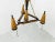 Metal Mid-Century Chandelier by Oscar Torlasco, 1950s For Sale - Image 7 of 12