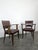 Bridge Chairs in Oak and Burgundy Imitation Leather, 1940s, Set of 2 For Sale - Image 4 of 8