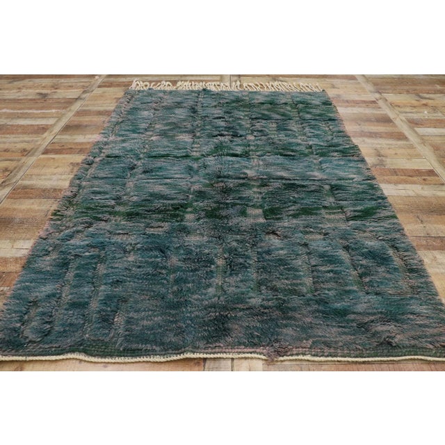 Textile Earthy Abstract Moroccan Rug - 05'07 X 07'09 For Sale - Image 7 of 9