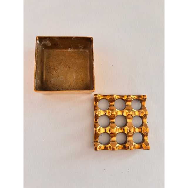 Vintage Ultima Ashtray in Brass by Holger Bäckström and Bo Ljungberg, 1970s For Sale - Image 11 of 12