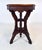 Late 19th Century Antique Aesthetic Movement Victorian Carved Mahogany Marble Top Parlor Side Table For Sale - Image 5 of 9