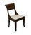 BAKER FURNITURE Solid Mahogany Transitional Contemporary Dining Side Chair 2899-3579 33.75" High 19.25" Wide 21" Deep...