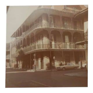 1970s New Orleans French Quarter Architecture Photograph For Sale