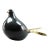 Augusto Dazzi Collection Chalfonte St. Giles Italian Black & Gold Ceramic Bird For Sale