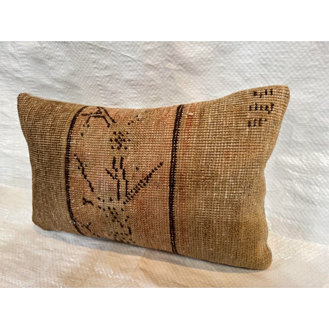 his striking decorative pillow is made from a rare 19th century Samarkand rug fragment, woven in Central Asia around the...